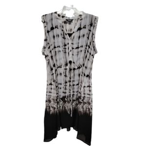Simply Vera VeraWang Sleeveless Dress, Size XL, Black & White